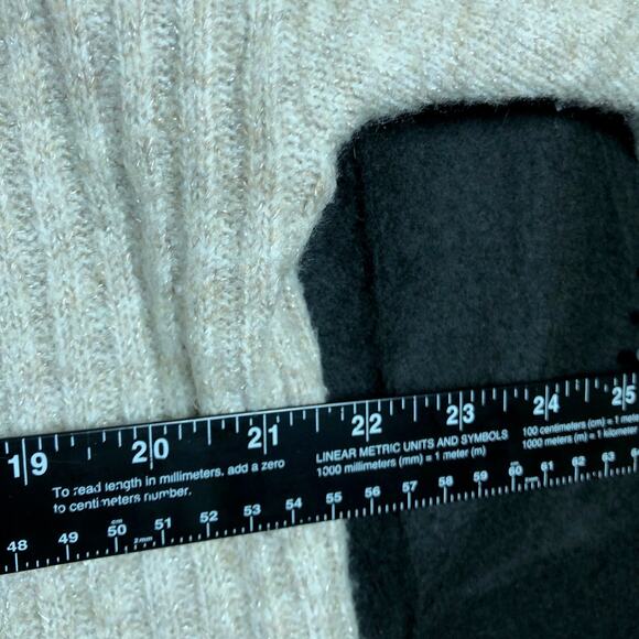 Vera Wang Womens Sweater Brown Cable Knit Mock Neck Pullover Soft Stretch M - Picture 8 of 12